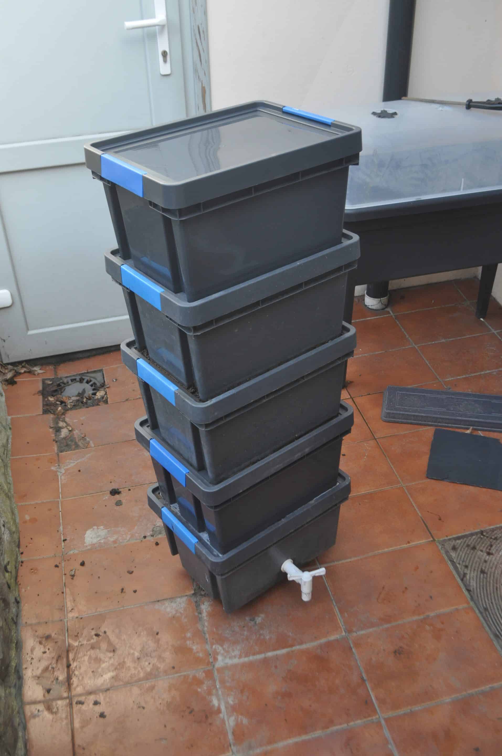 Lombricomposteur terminé autre vue